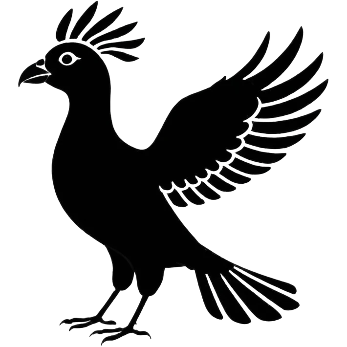 Sankofa bird of africa. emoji