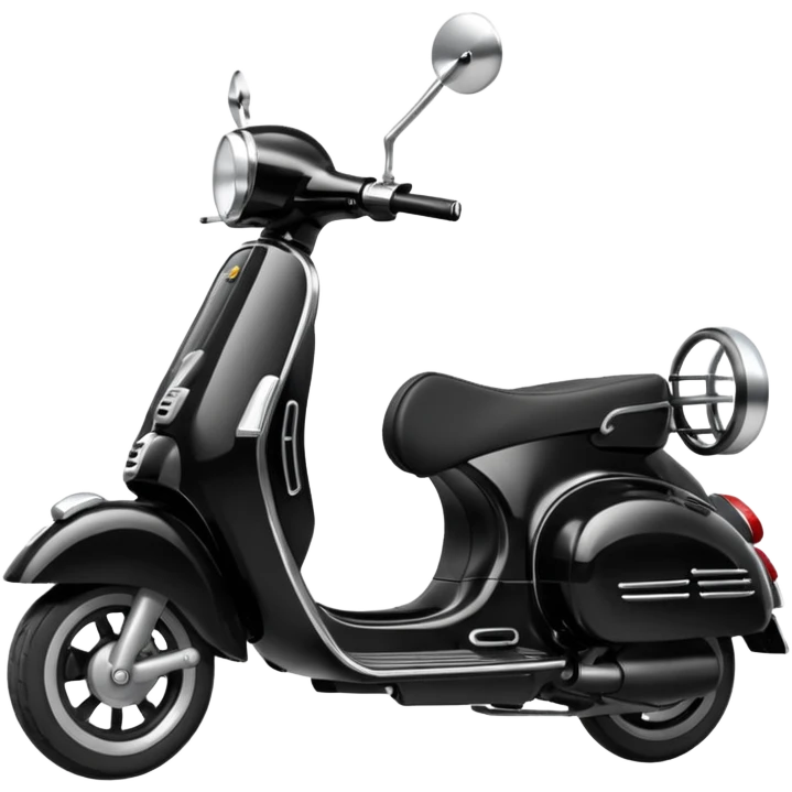 create a vespa matic with black color emoji