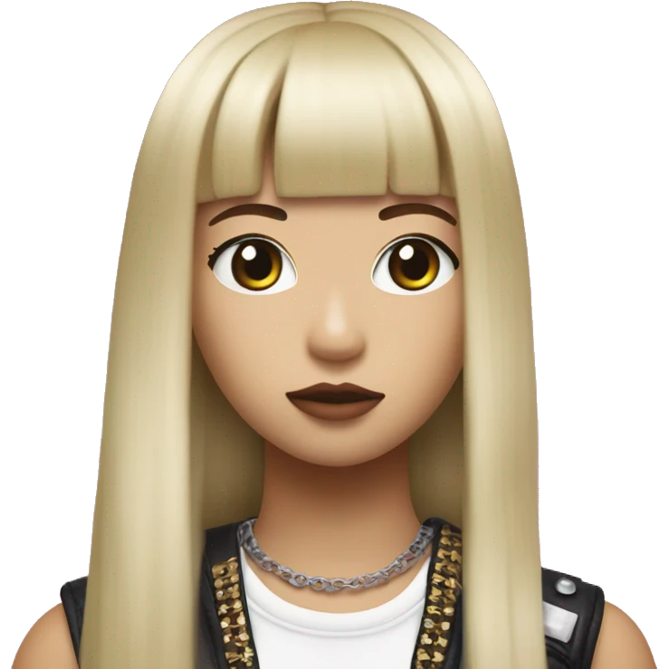 Lisa de blackpink en rockstar emoji