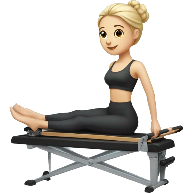 pilates princess with reformer  emoji