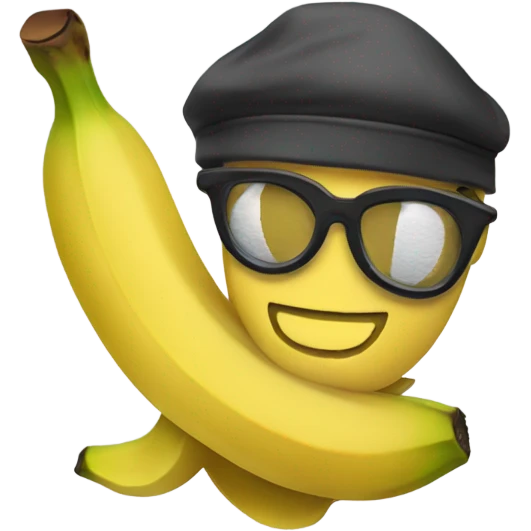 Banana wearing a sca emoji