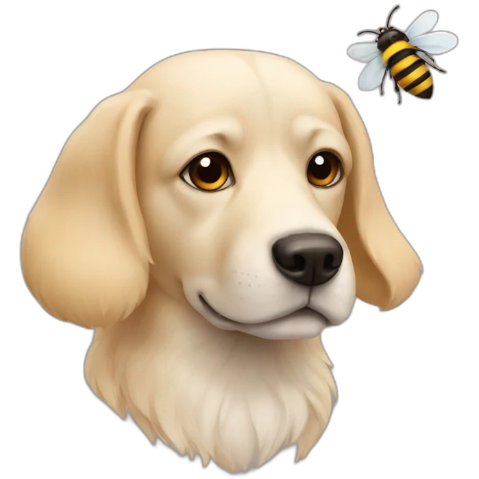 dog+flower+bee emoji