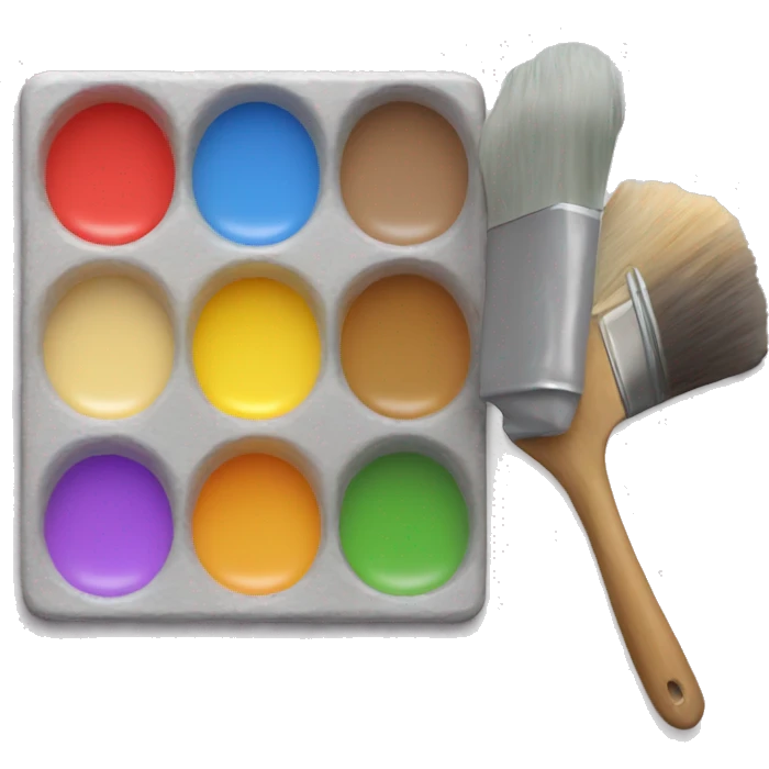 paint palette emoji