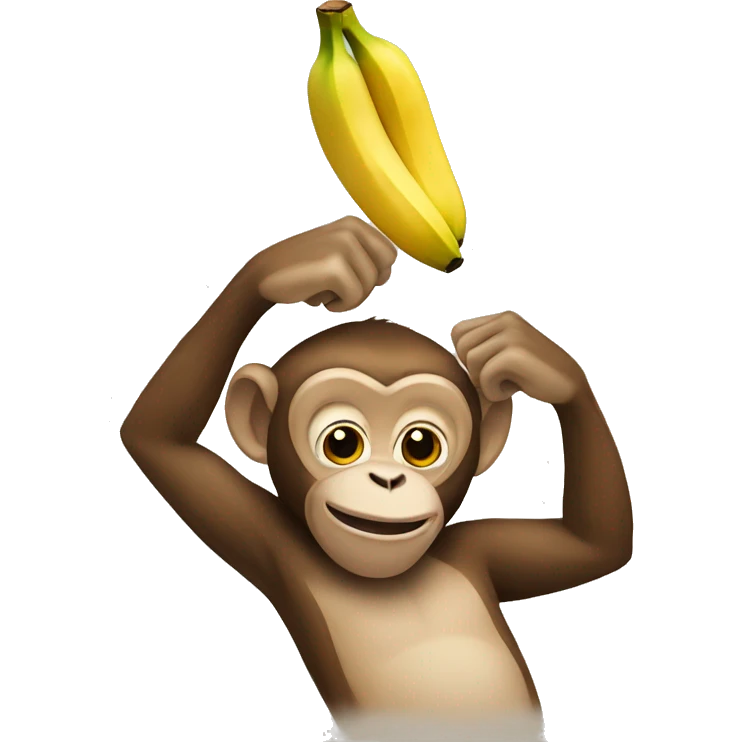 monkey holding a banana  emoji