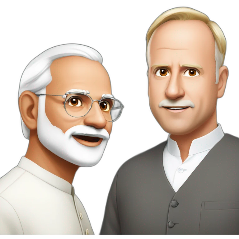 Narenda Modi and Meloni emoji