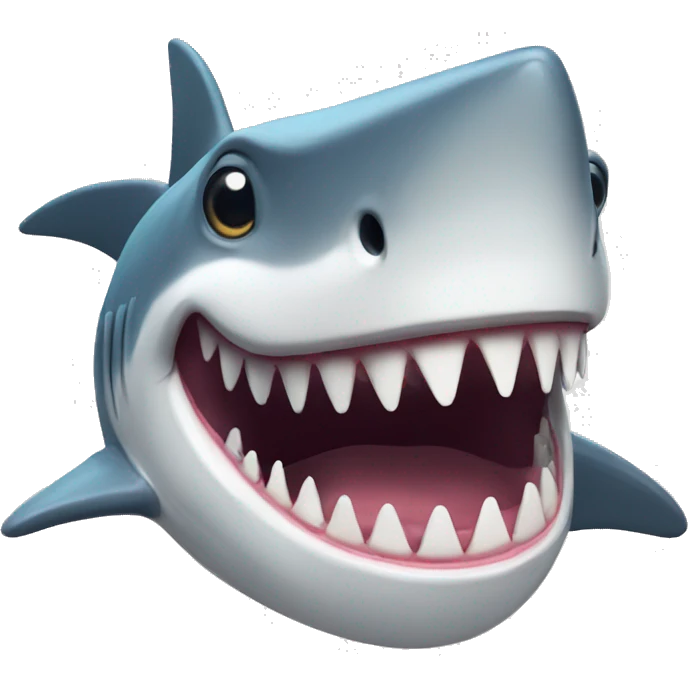 smiled shark emoji