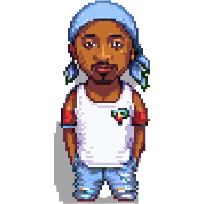 Репер 2Pac, no background emoji