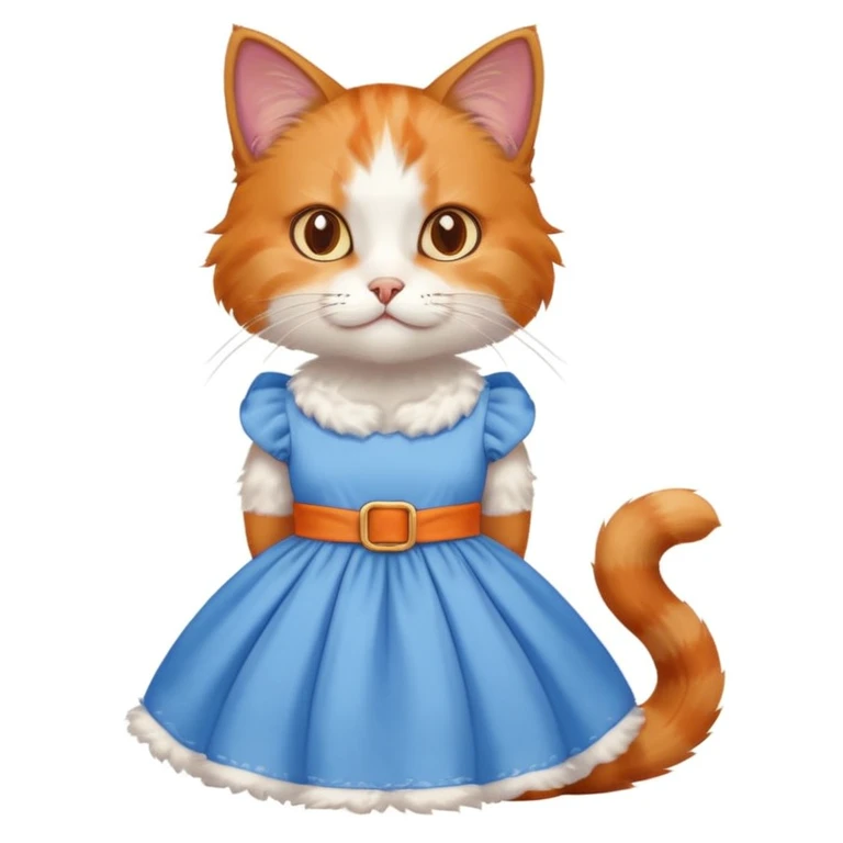 Cat in dress emoji