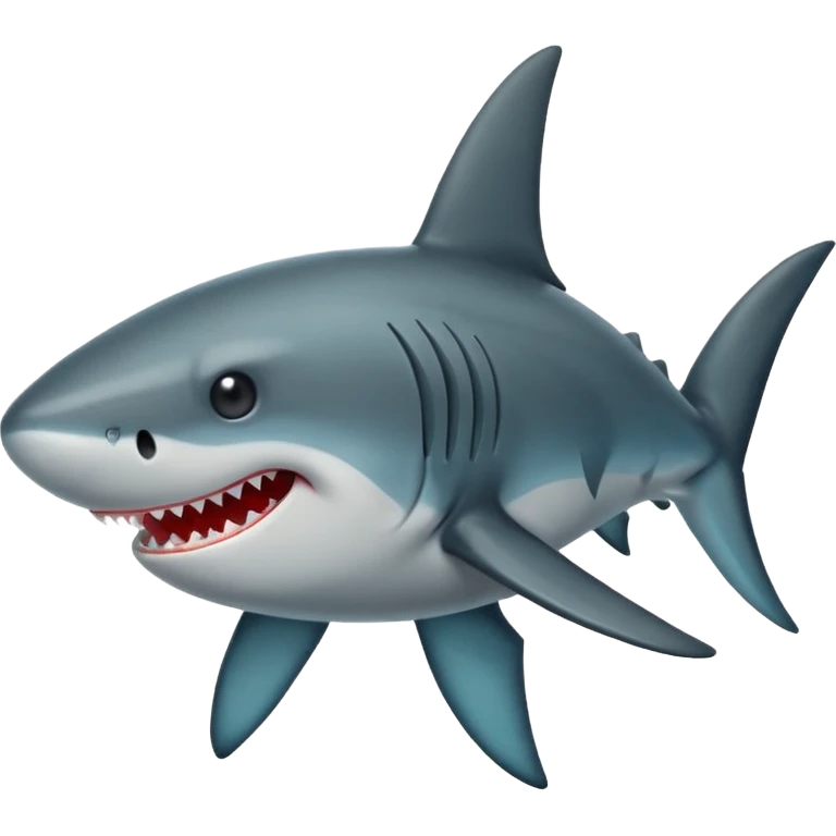 El emoji del tiburón pero de color negro para copiar y pegar  emoji