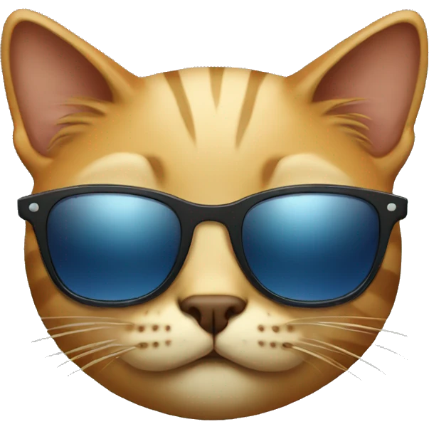Cat with sunglasses emoji