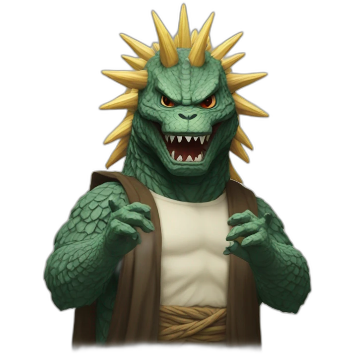godzilla jesus emoji
