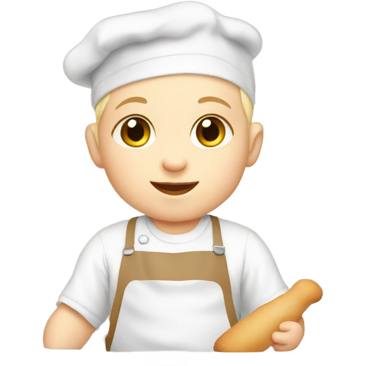 white baby baking emoji