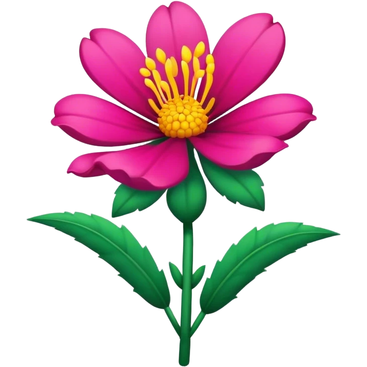 large colorful flower mexican emoji