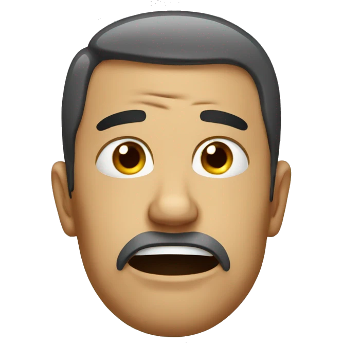 Crying man emoji