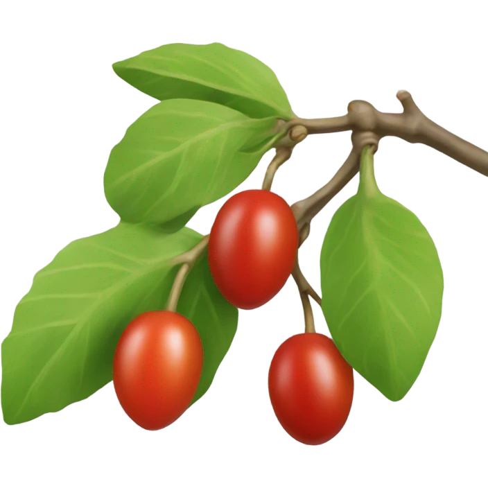 a cornelian berry emoji