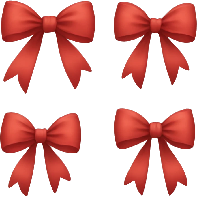 Red bow emoji