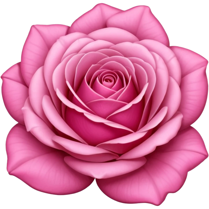 Pink rose emoji
