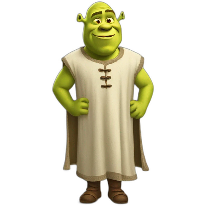 Shrek en robe emoji