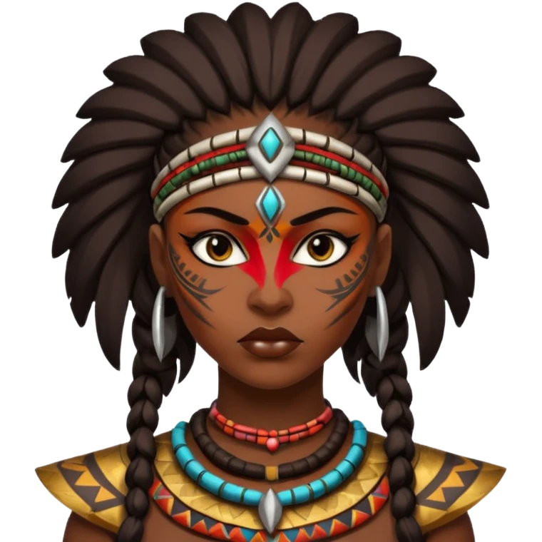 woman African warrior emoji