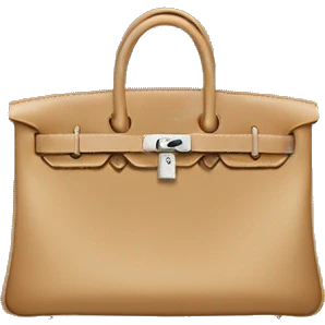 hermes beige birkin bag emoji