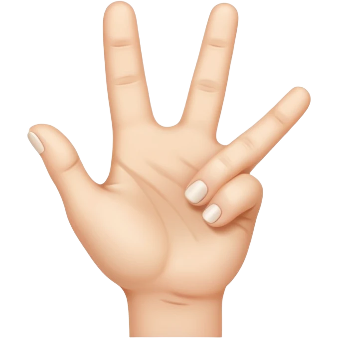 Can you create a thumbless hand emoji