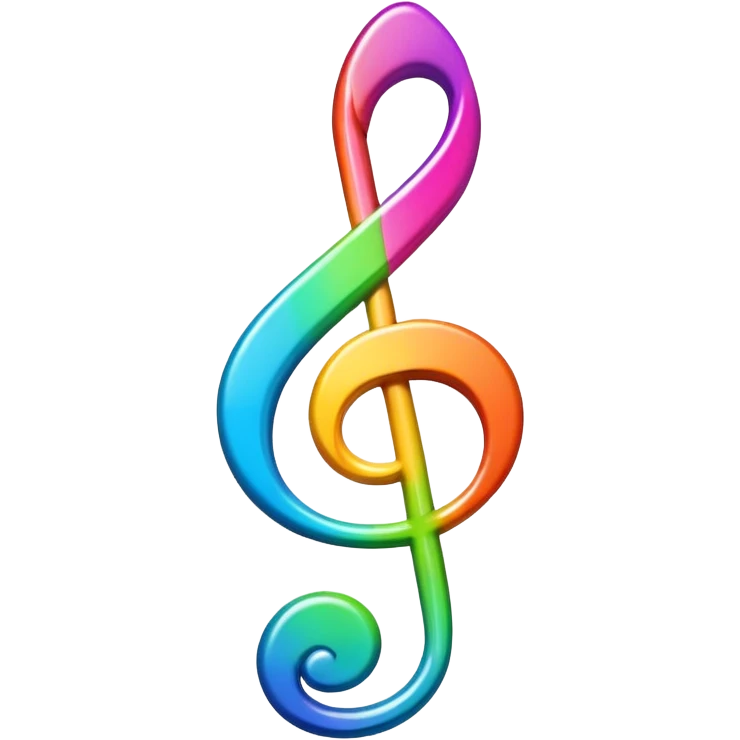 signos de musica de colores emoji