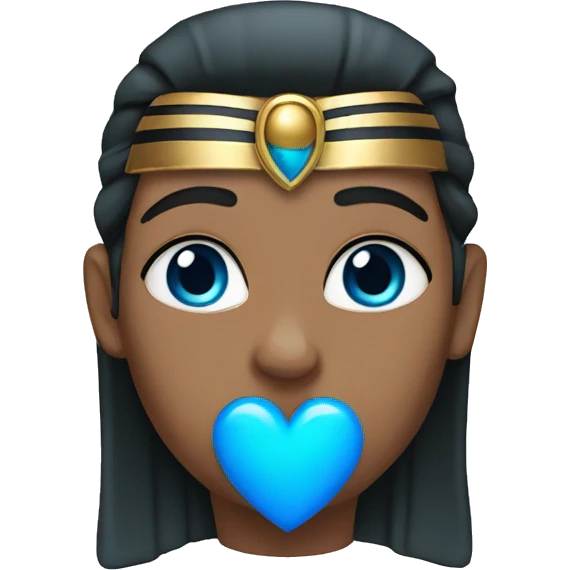 Egyptian blue heart emoji