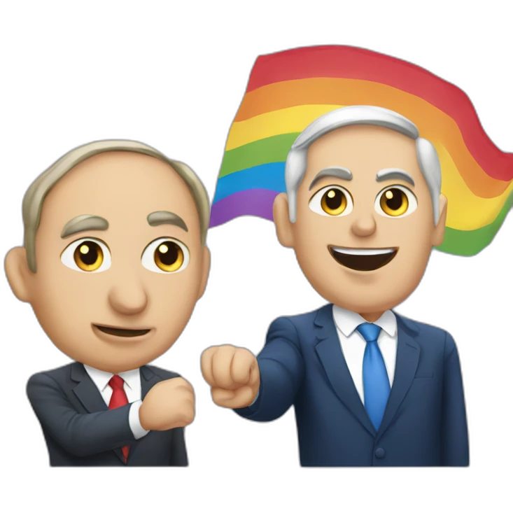 netanyahu vs lgbt emoji