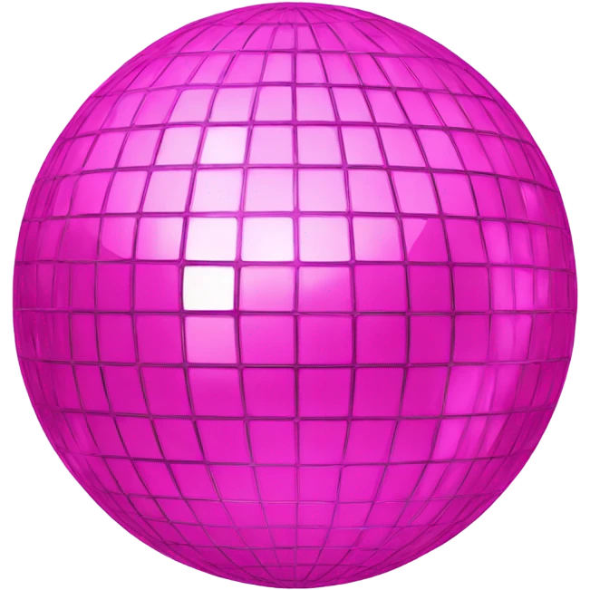 Pink disco ball emoji