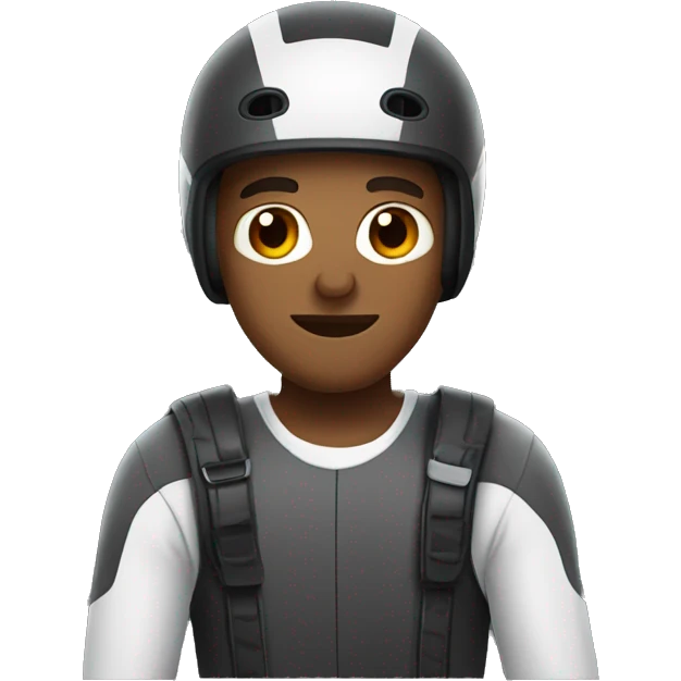 Man with side burns and sport bike helmet emoji