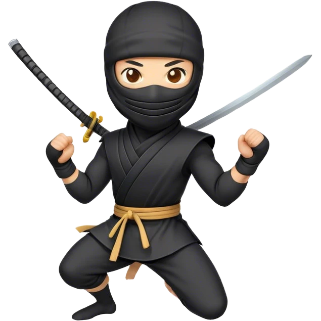 Clash of Clans aesthetic Cheerful Ninja Portrait Emoji, With a bright, confident smile and an alert, relaxed stance, showcasing a streamlined, masked figure with expressive eyes radiating calm determination in natural skin tone, Simplified yet expressive features, highly detailed, glowing with a soft, luminous nocturnal glow, high shine, upbeat and stealthily noble, stylized with an air of modern martial elegance, soft glowing outline, capturing the essence of a cheerful ninja ready for epic covert quests! emoji