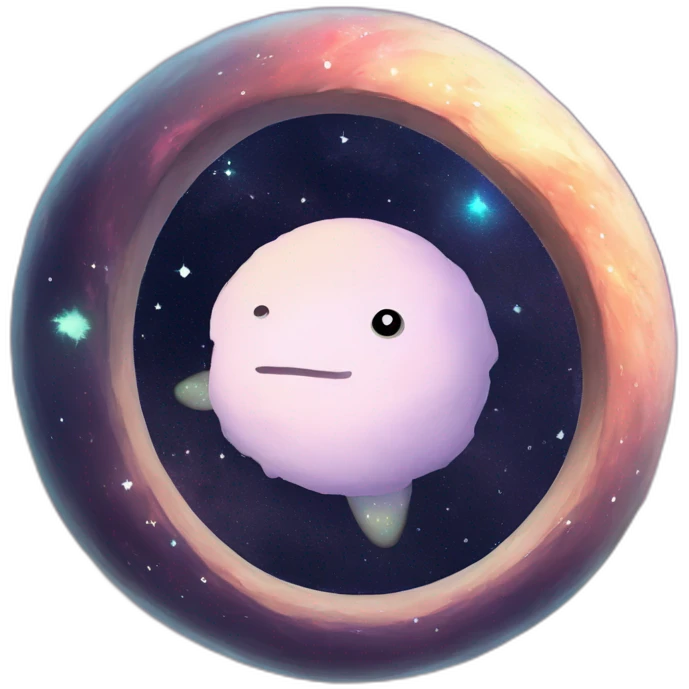 Cute Ouroboros in space  emoji