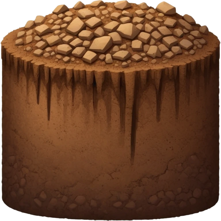 Stockpile of dirt emoji