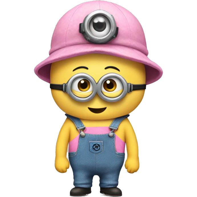 Minion in pink overalls emoji