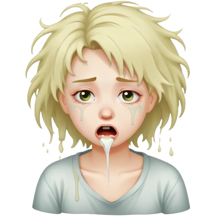 Alt girl puke emoji