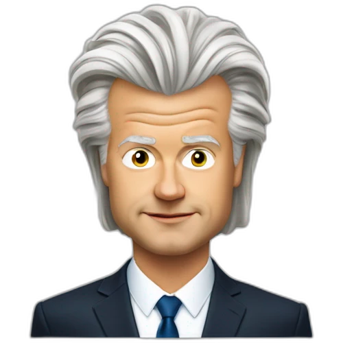 geert wilders met felrood haar emoji