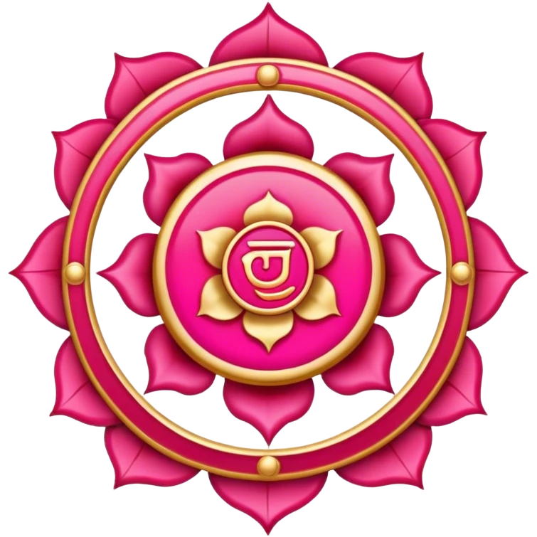 Muladhara Chakra red pink gold emoji