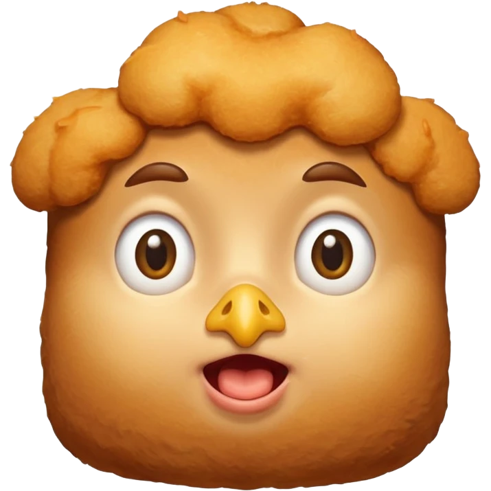 Chicken nugget eating a human  emoji