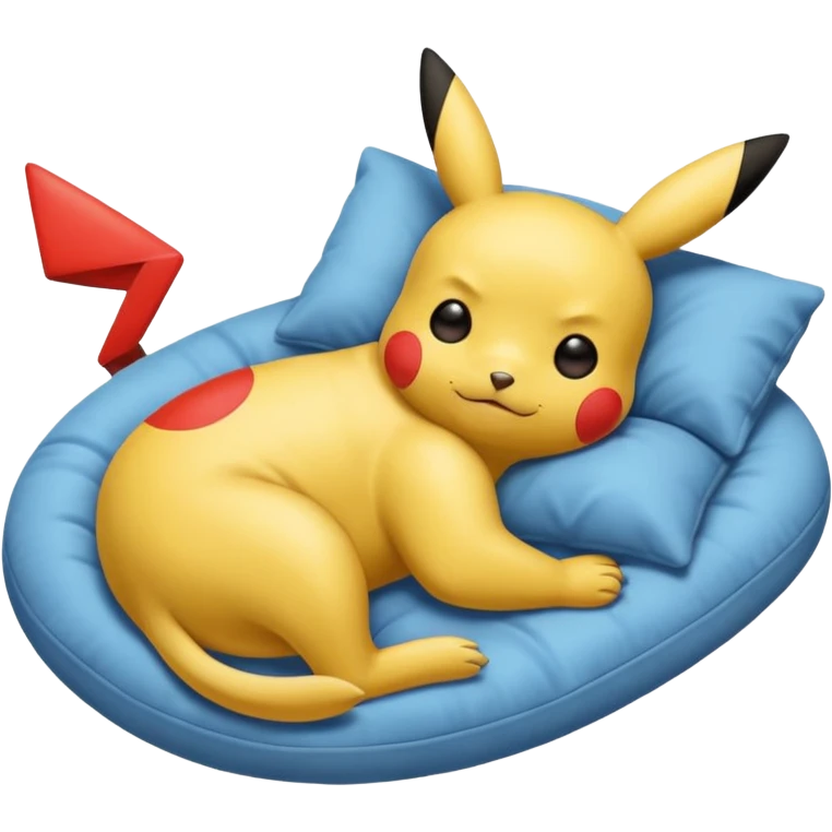 Pikachu dormido emoji