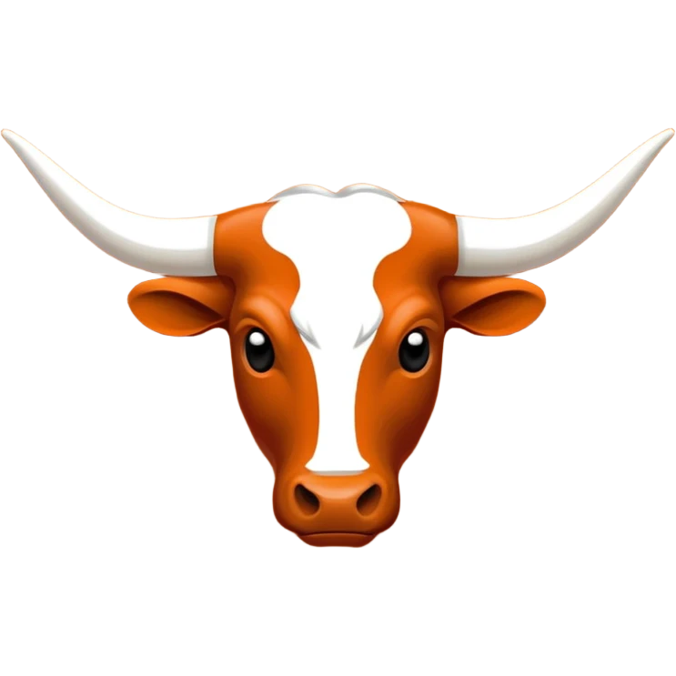 Texas longhorns logo all orange emoji
