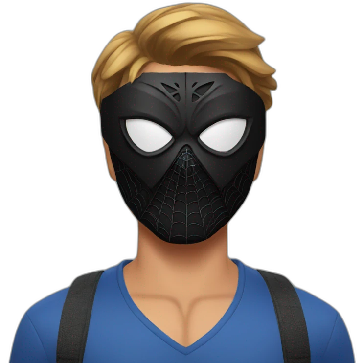 spider man black mask emoji