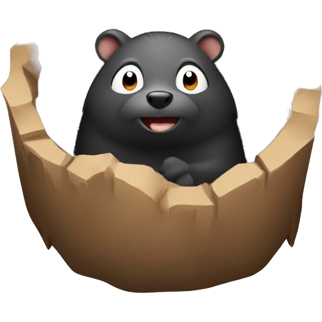 Mole in a hole emoji