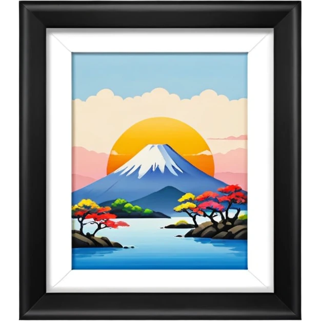thumbnail picture mac os, painting on wall, japan emoji