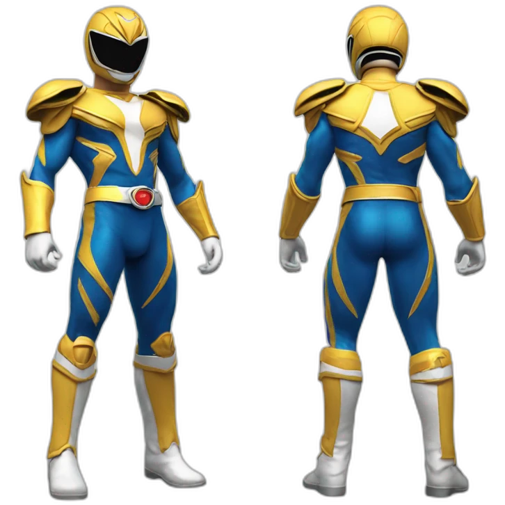 thunder Power ranger full body emoji