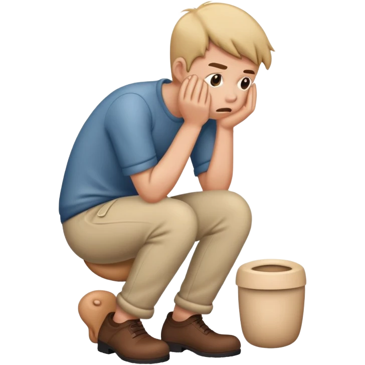 Person pooping there pants emoji