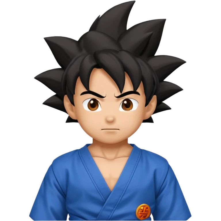 Son goku with blue gi emoji