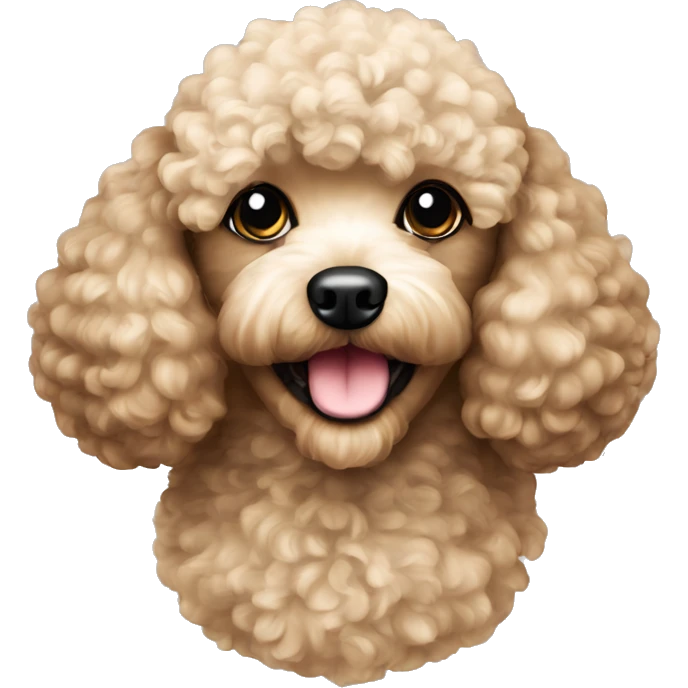 Dog toy poodle emoji