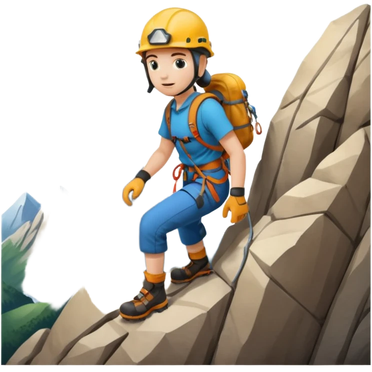 working at altitude mountaineering emoji