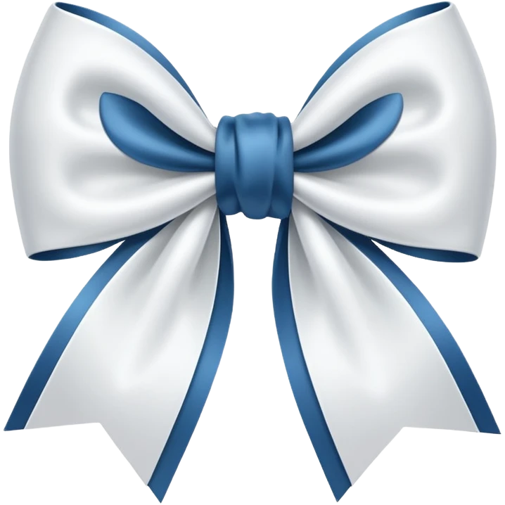 white satin bow emoji emoji
