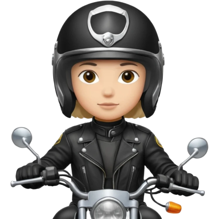 Jul qui fe le signe jul sur une moto emoji